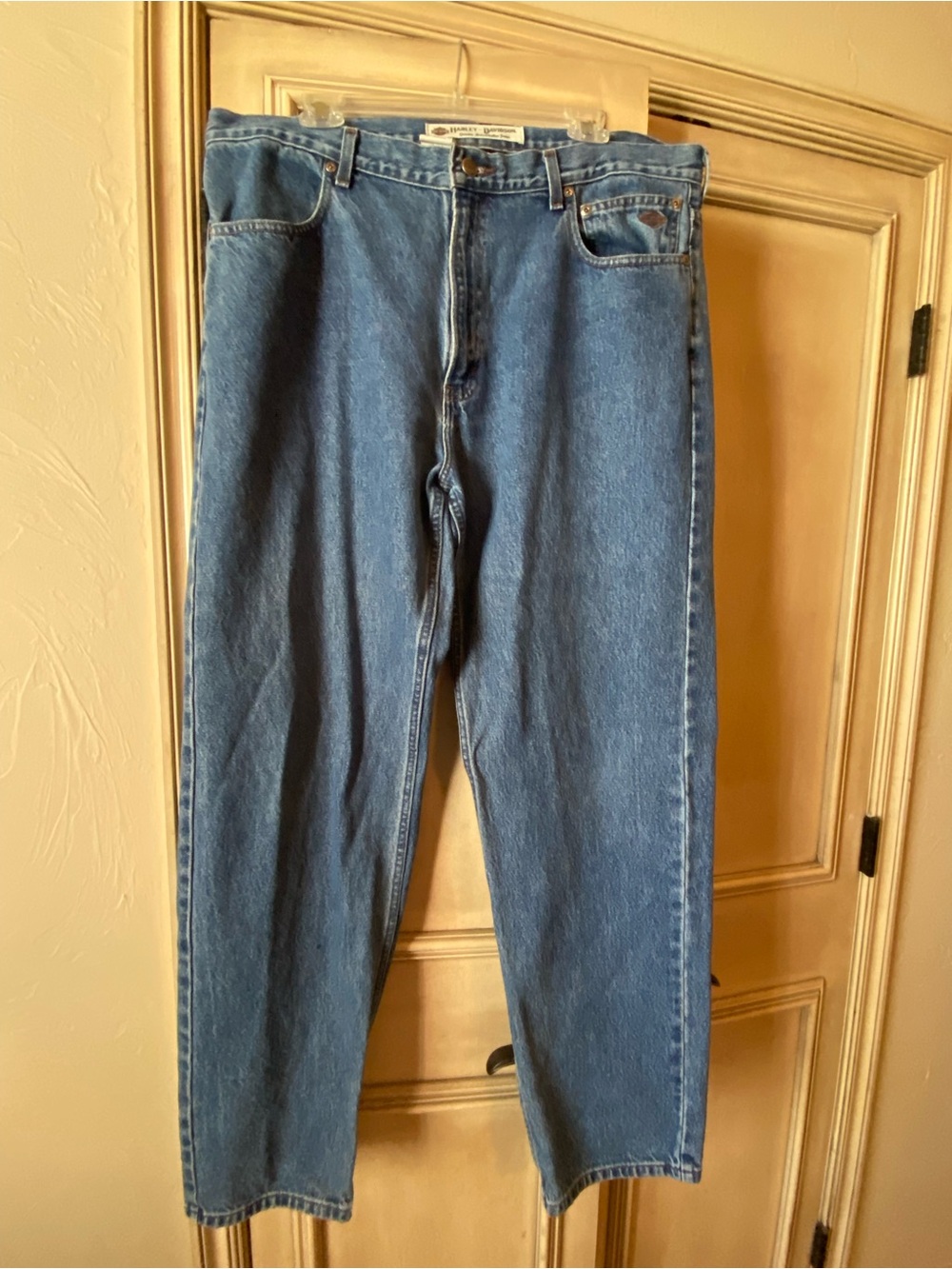 Vintage Harley-Davidson Men’s Classic Straight Denim Blue Jeans, size 38/34